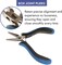 The Beadsmith Ergonomic Pliers, Chain Nose, Round Nose, Flat Nose, Bent Chain Nose & Semi-Flush Side Cutter – Extra-Fine Tips, Comfortable Ergonomic Grip & Double-Leaf Springs